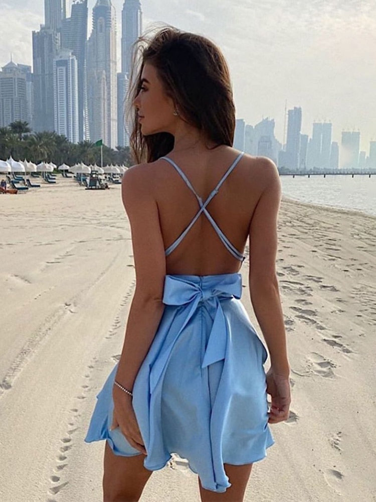 Satin Mini Dress