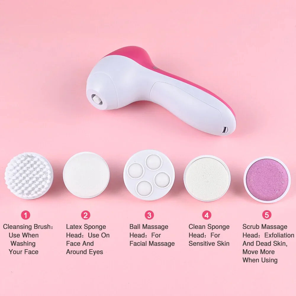 PureSkin Pro – 5 in 1 Electric Facial Cleanser & Exfoliator