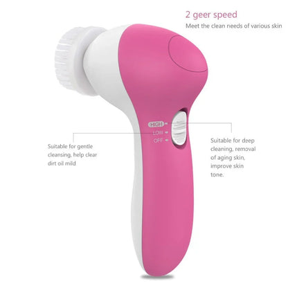 PureSkin Pro – 5 in 1 Electric Facial Cleanser & Exfoliator