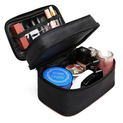 GlowTrek™ Pro Cosmetic Travel Bag – Waterproof & Smartly Organised